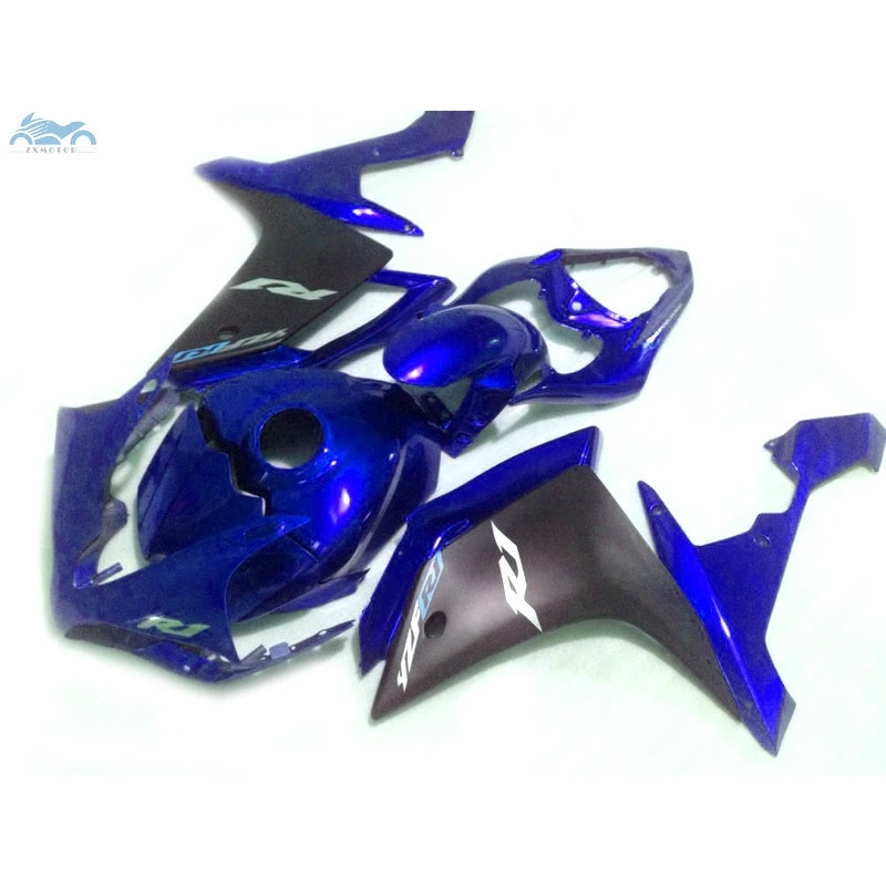 Upgrade your Injection fairing kit fit for YAMAHA 2007 2008 YZFR1 YZF R1 07 08 blue black motorcycle fairings body kits YB56