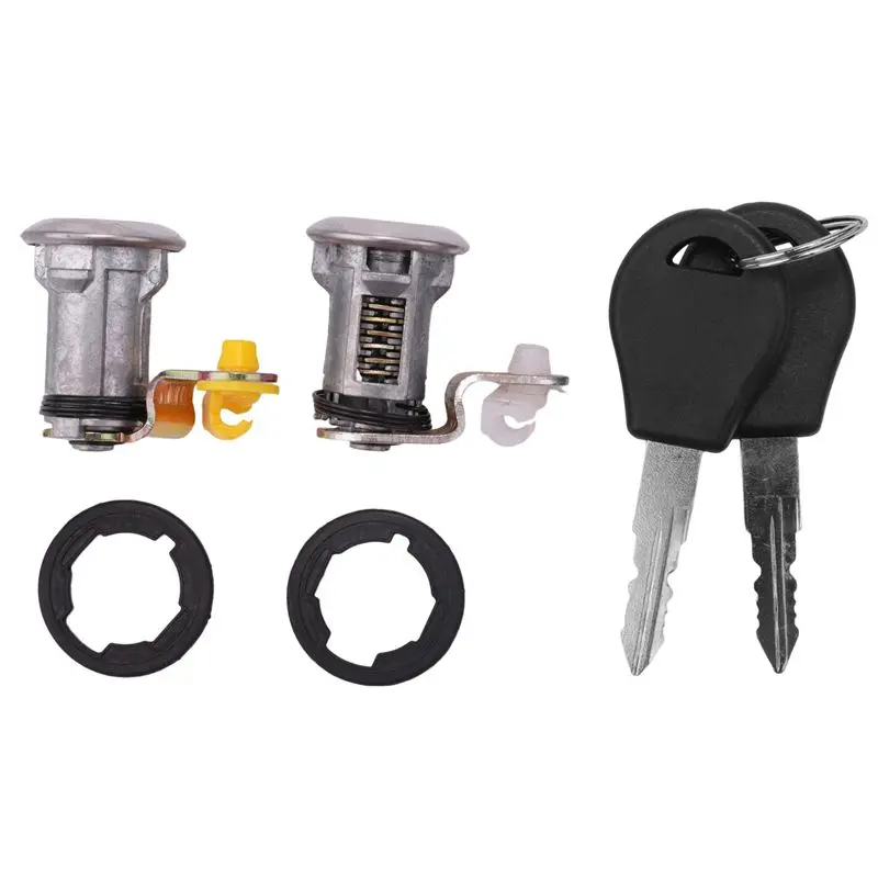 A02G Car Left and Right Car Door Lock Kit with Key Car Door Lock for Nissan Pickup Pathfinder 1987 -1991 80600-01G25