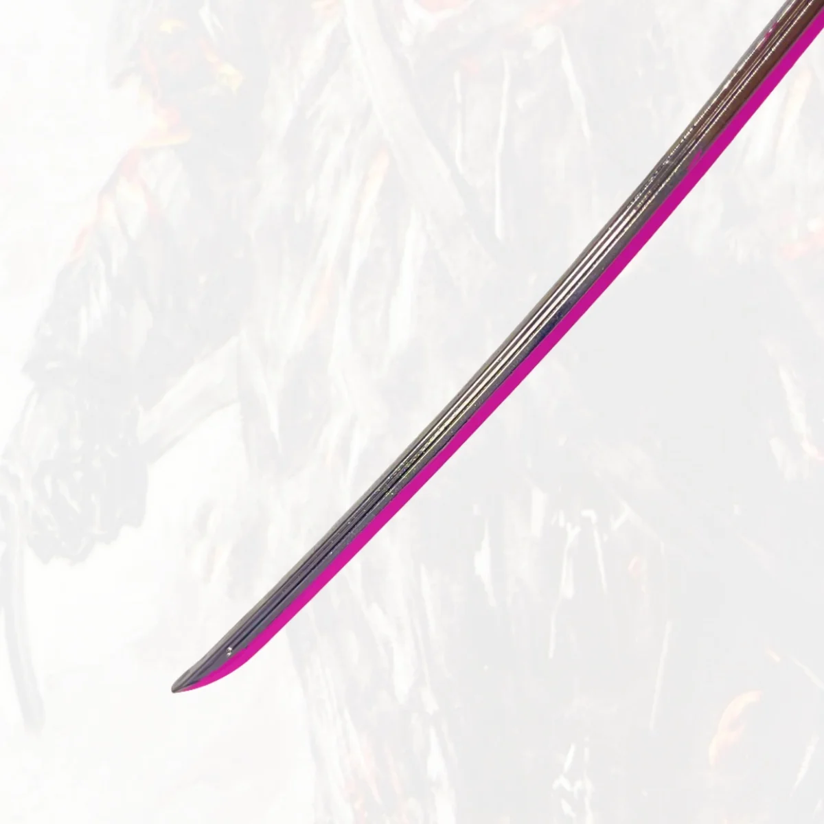 Épée Katana en métal Demon Slayer Kochou Kanae, 9.8 pouces, sabre Katana Original, couteau Ninja, accessoires de Cosplay, jouet accessoire