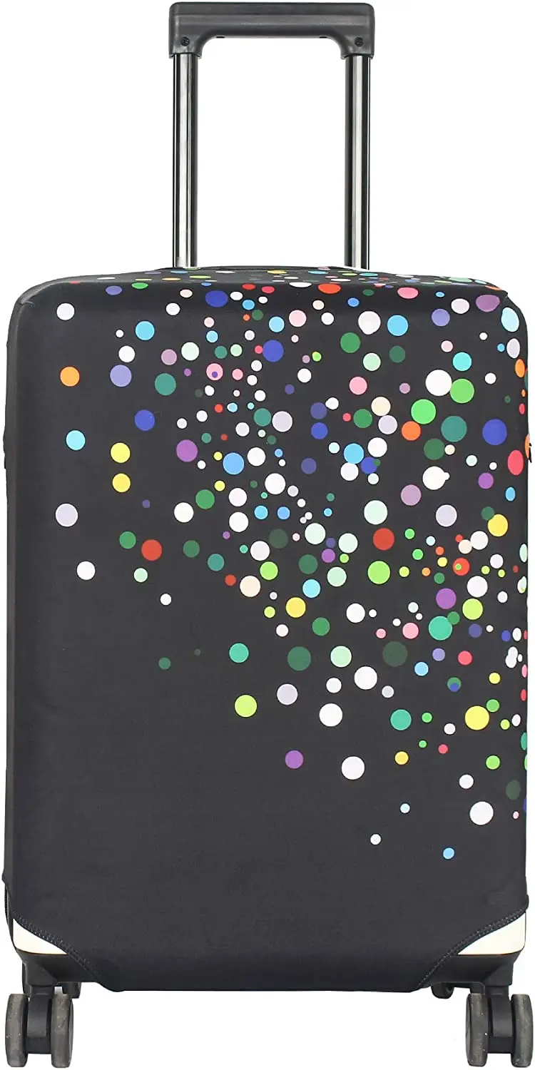 

Dots Print Washable Luggage Cover - Fashion Suitcase Protector Fits 18-22 Inch Luggage