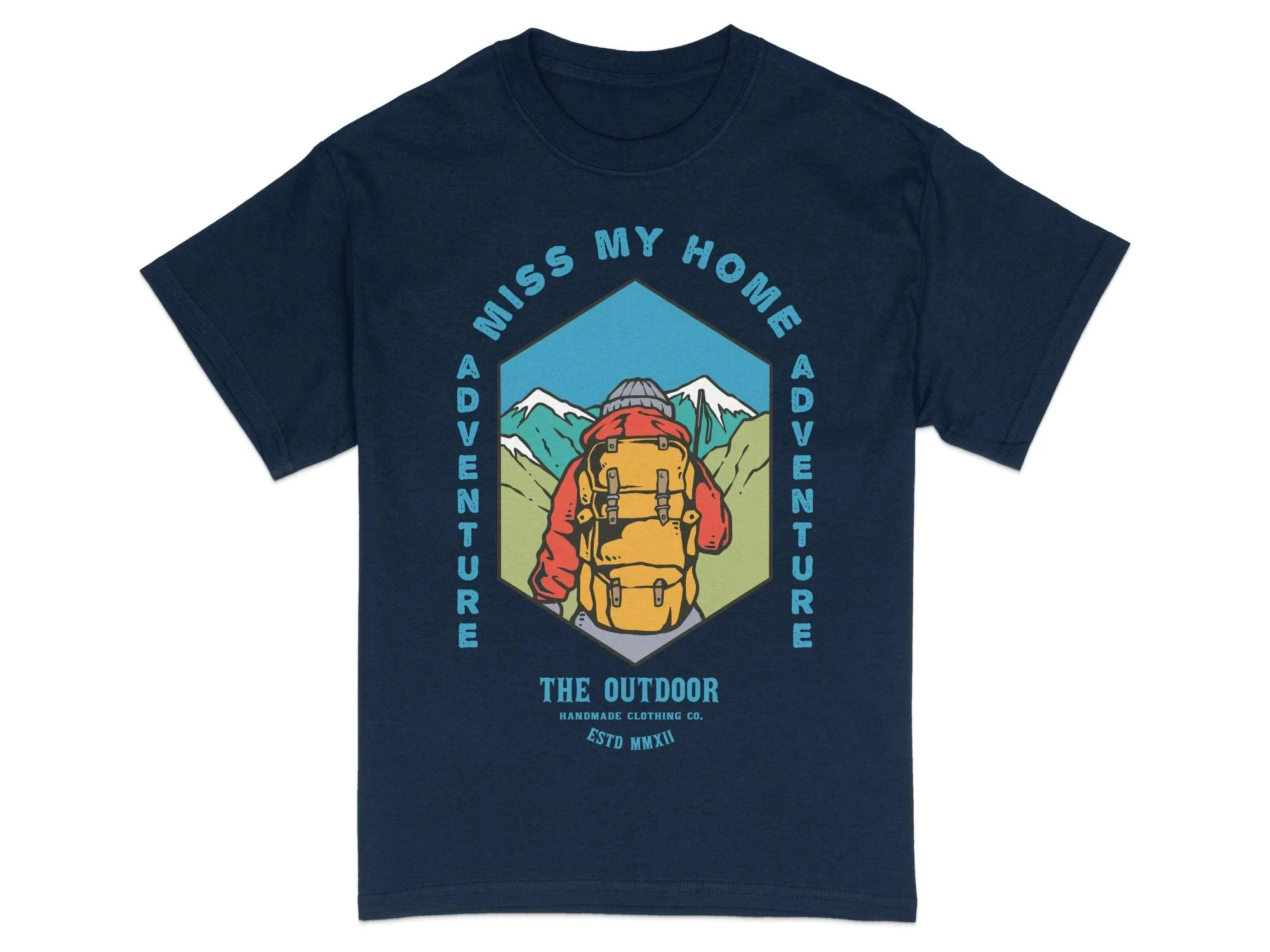 Best Selling Outdoor Adventure Hiking T-Shirt, Mountain Graphic Tee, Nature Explorer Shirt, Unisex Camping Apparel, Miss My Home