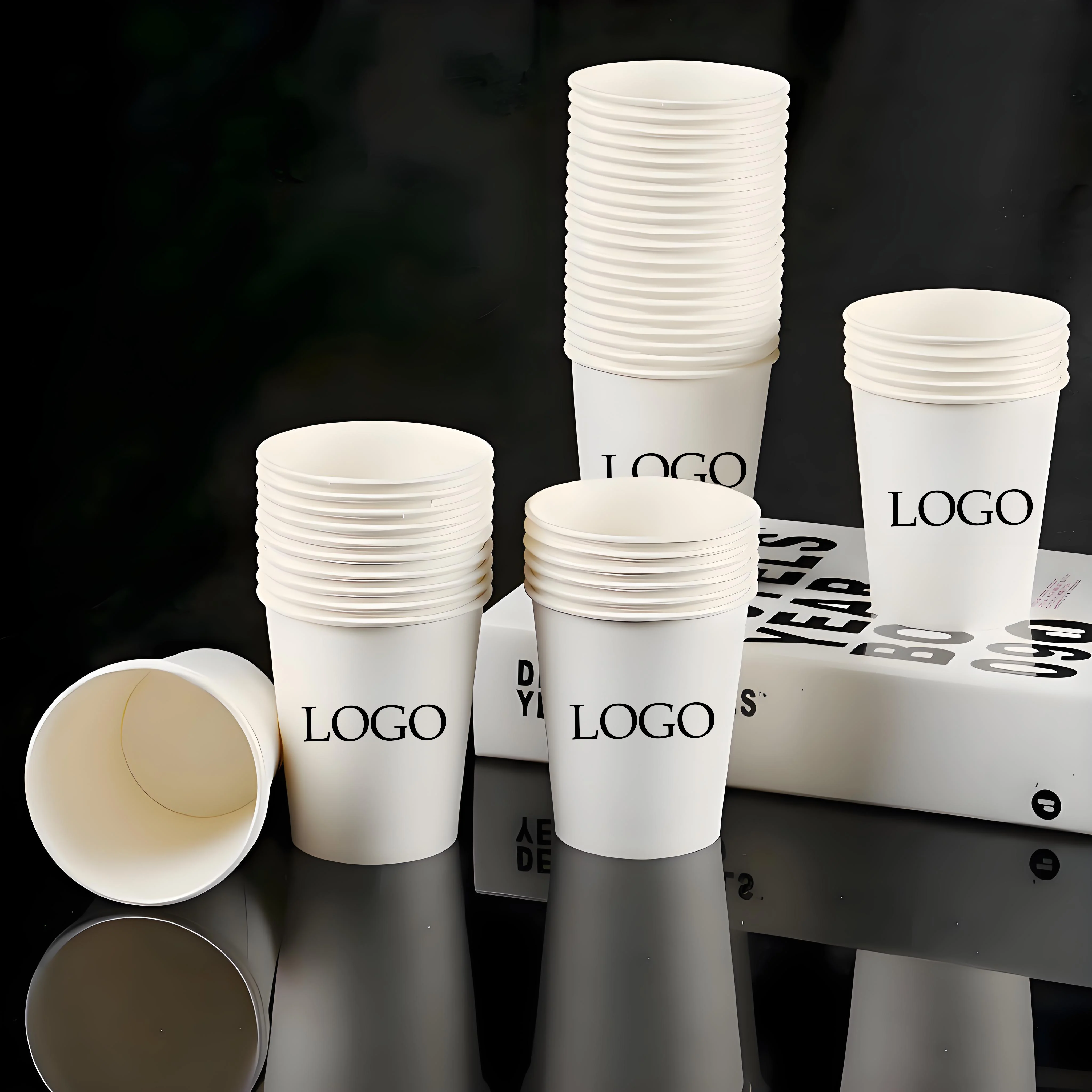 

200pcs 200ml 7oz，100pcs 250ml paper cups Personalized Custom，Disposable Cup Custom，logo Custom，cups by name，party disposable Cup
