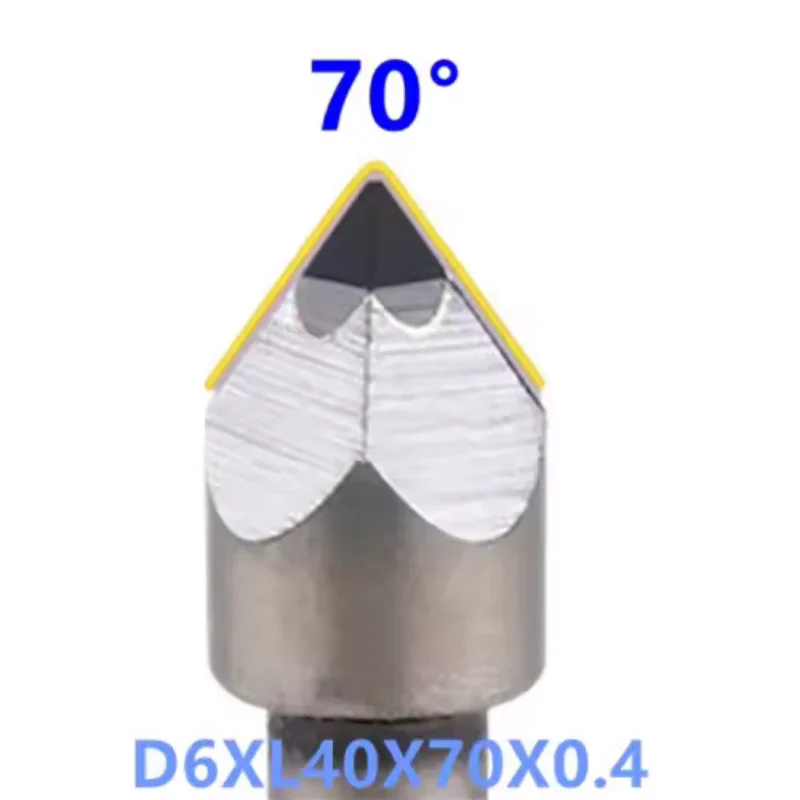 1 PC New Design Diamond Engraving Cutter Granite Stone tools Marble Relief cnc Bit 4 edge PCD Shank 6 mm Milling carving Tool