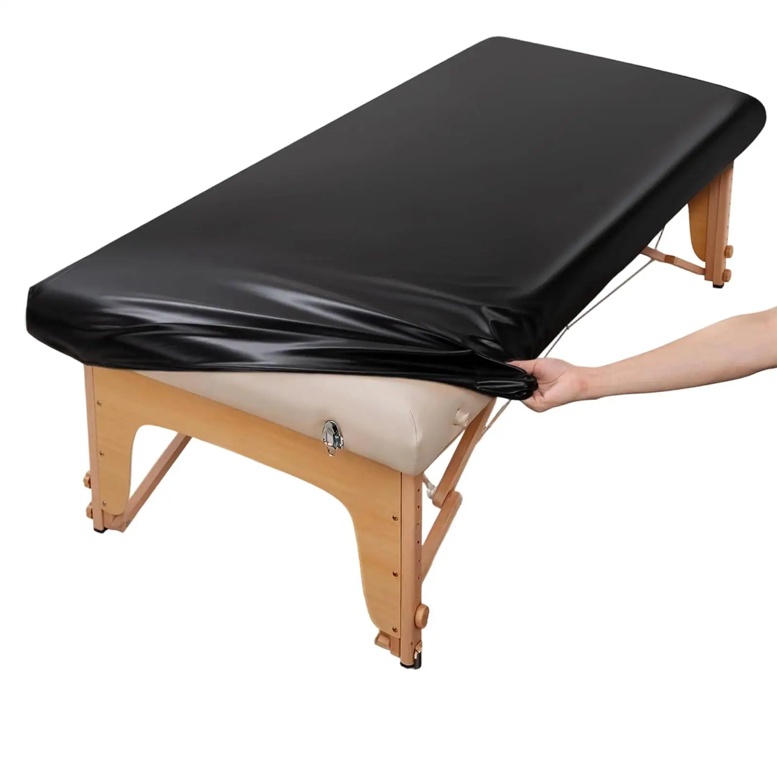

Massage Table Sheets PU Leather Fitted Replacement Pad Massage Bed Sheets For Beauty Salon Professional Home Training Clinic
