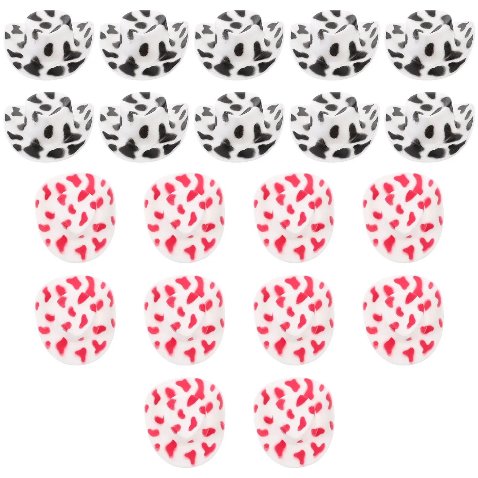 20pcs Mini Cowboy Hats for DIY Crafts, Miniature Hat Accessories, Small Decorative Hats