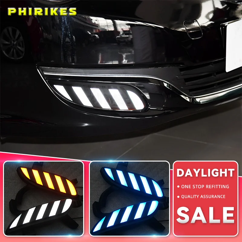 

For Roewe350 2011-2016 LED Daytime Running Lights DRL Fog Lamp with Yellow Turn Signal Lamp