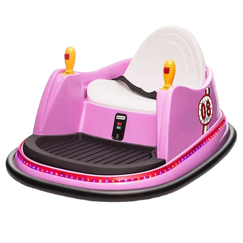 

Children Electric Bumper Car for Kids to Drive With Remote Control 12V Electric Cars Ride on Toys 360 Spin With Music