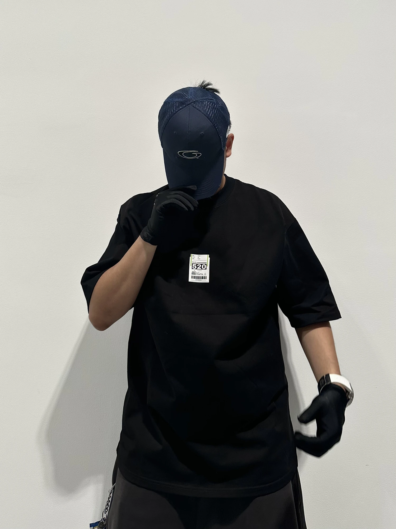 

520 Limited Medium Size T-irt ort Sve f Sve Men's Faionable Airport Tag Label Printed Casual Cotton Tee