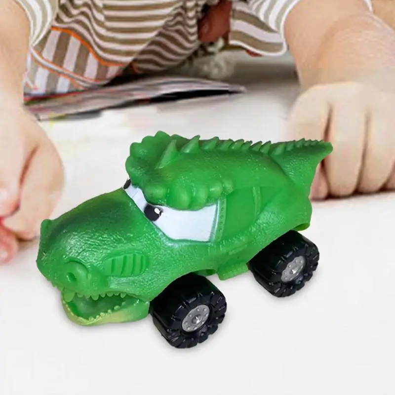 Dinosaur Fidget Pull Back Car Slow Rebound Car Toy Anti-Stress Cute Novelty Play Toy Car For Kids Carnival Goodie Bag Stuffers