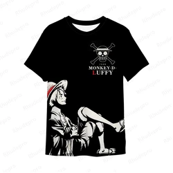 Men Gift Monkey D Luffy Children's Y2k Clothes Men's T-Shirt 5XL High Quality Clothing Shirts One Piece Anime Short Sleeve New