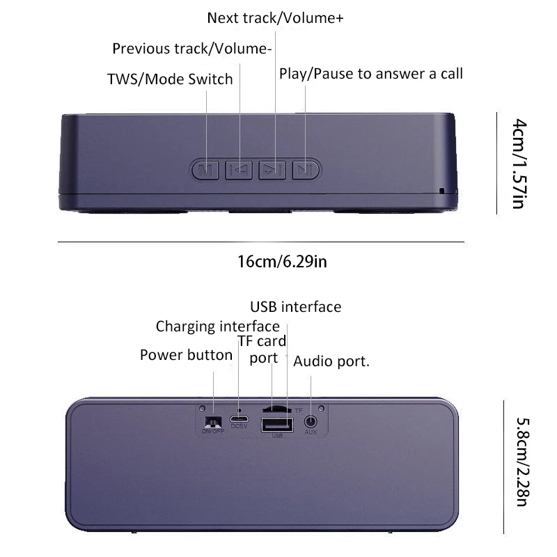 S18 drahtlose kreative bluetooth smart lautsprecher handy audio computer subwoofer outdoor bequemes radio