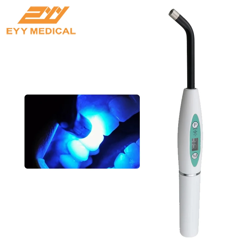 EYY Curing Lights Dental LED Blue Lamp Resin Mate 1200-2000MW/cm2 Photopolymer Cures In 1 Seconds Dental Tool Dentistry Products