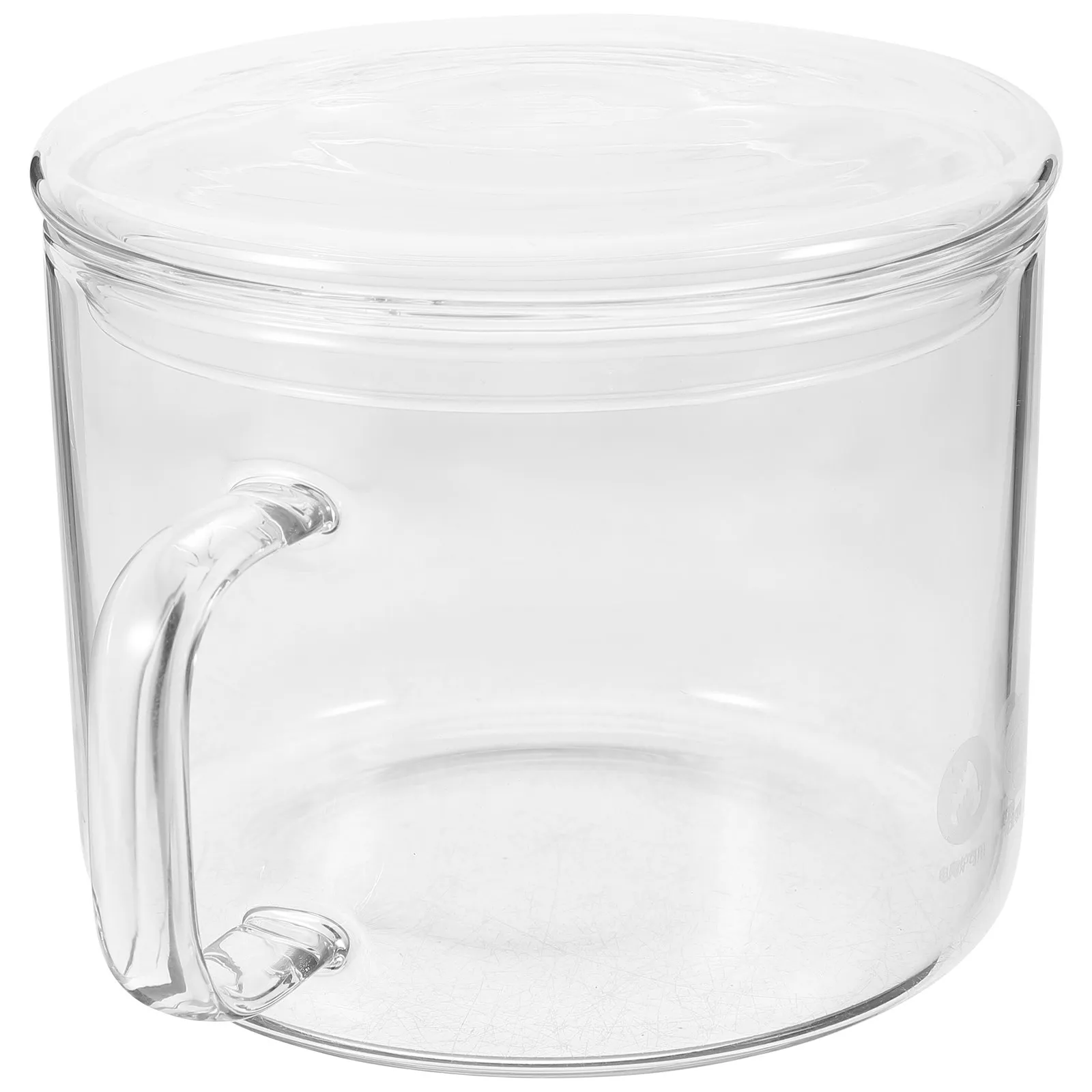 Tazón de Vidrio para Guisos con Asa Lateral, Resistente al Calor, Transparente, para Cocina, Multiusos, para Guisos, Fideos y Sopa