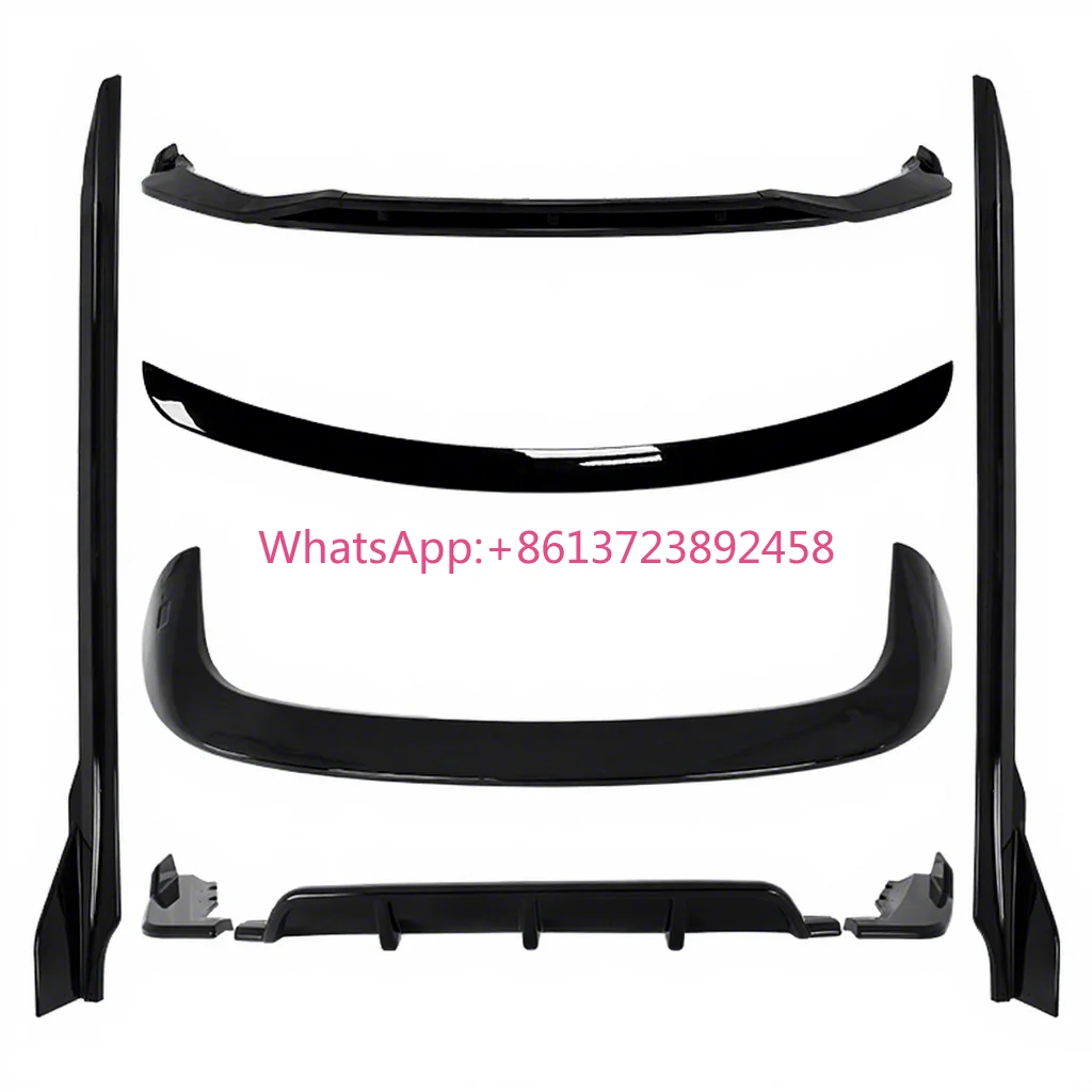 F48 Body Kit Plastic Full Body Kits Assembly Front Rear Bumper Side Skirts Carbon Fiber Look Bodykit for BMW X1 F48 2016 - 2020