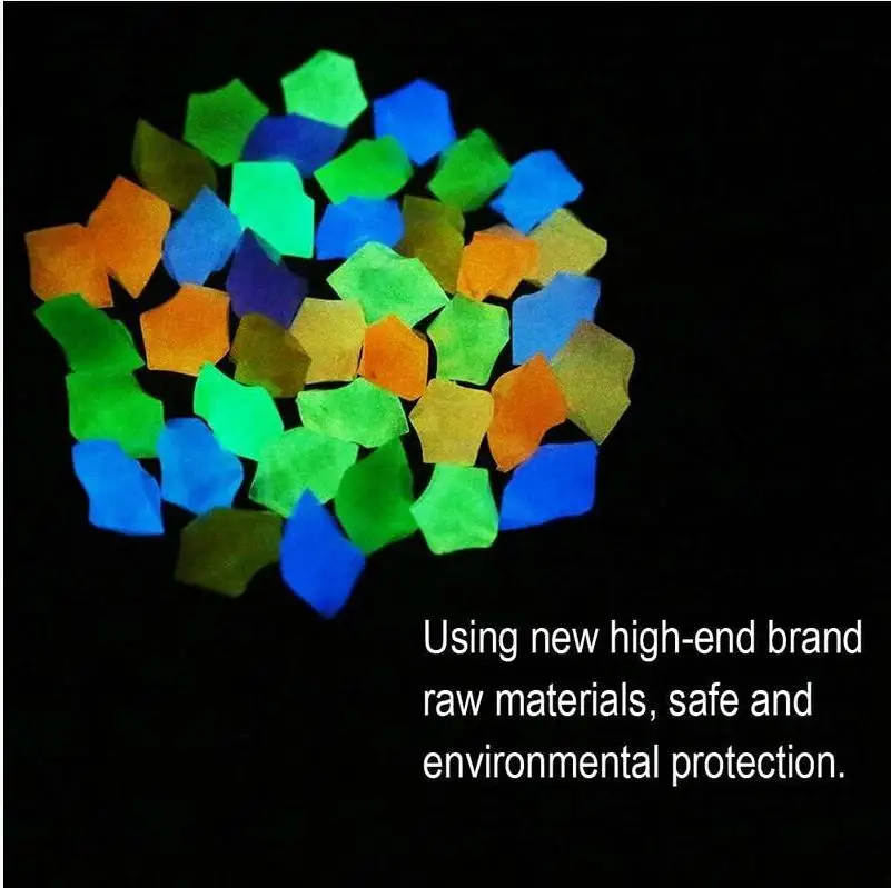 Glowing Pebbles Aquarium Luminous Stone Fish Tank Decoration Courtyard Lawn Outdoor HomeDecor Crafts Cobblestone in The Darkness