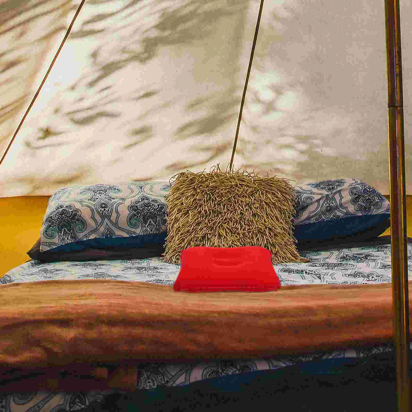 Flocking Inflatable Pillow Travelling Camping Accessory Mattress Pillows Convenient Thickened