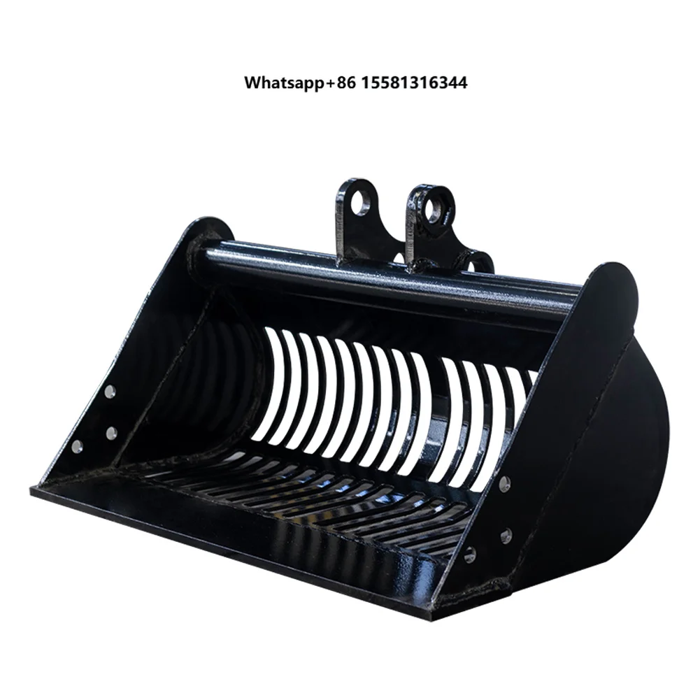 0.8T-5T Agricultural Mini Excavator Accessories Spare Parts Kit Bucket Auger Rake Grab Quick Excavator Attachment Parts