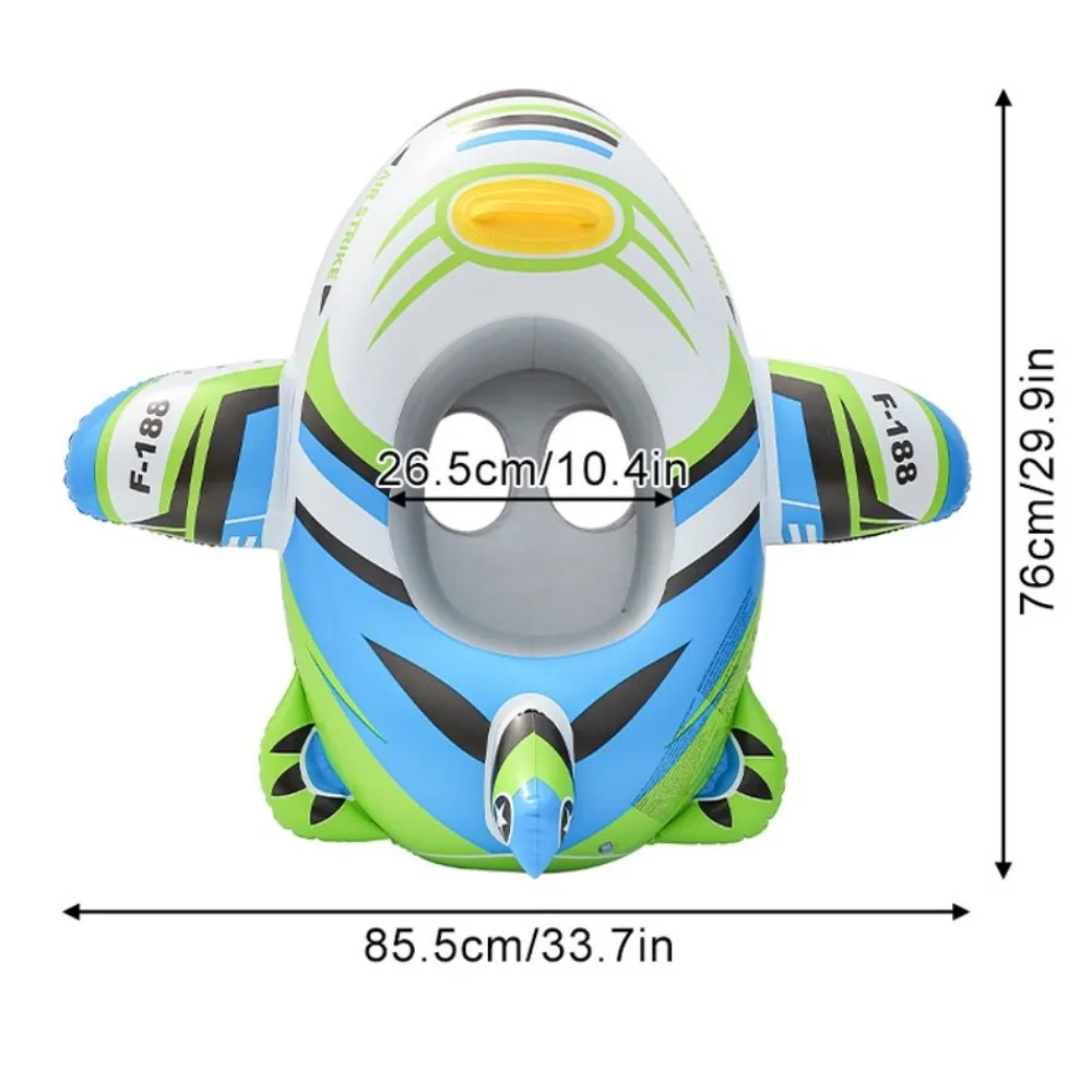 Aircraft Shape Baby Swim Ring Inflatable Circle Seat Swimming Circle Floating Inflatable Toy Baby Swimming Float Seat Party