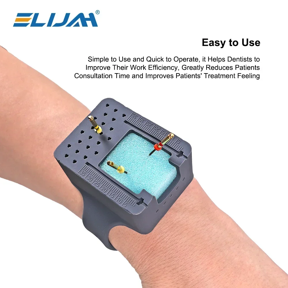

ELIJAH Dentistry Wrist Watch Dentistry Wrist Endo Measuring Kits Blocks Endo Measuring Scale Watch Sponge Dental Lab Tools