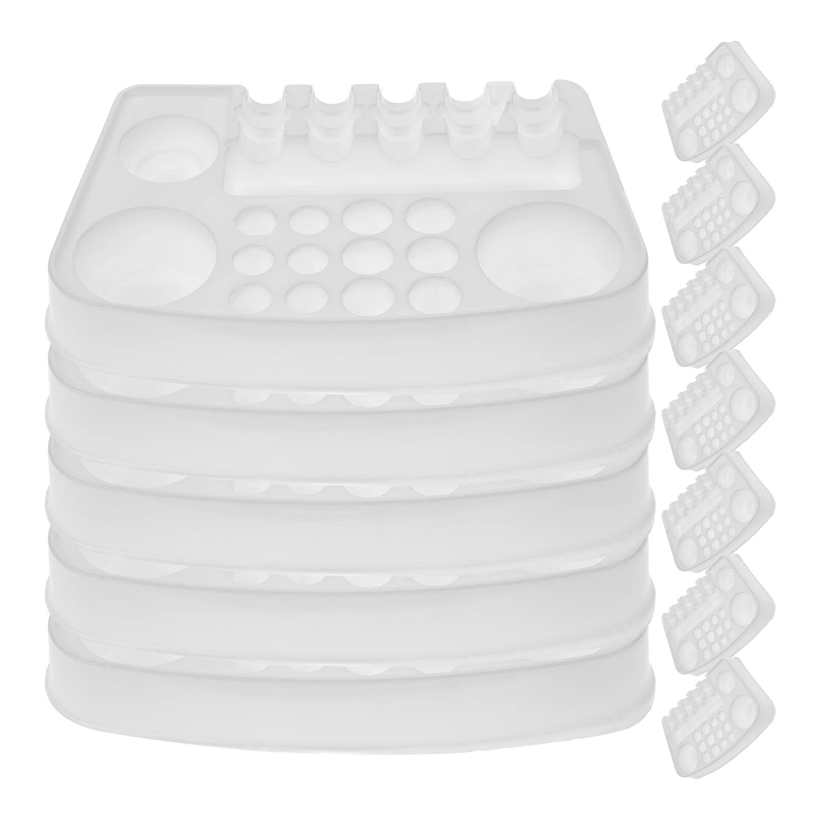 

12pcs Ink Palette Tattoo Pigments Containers White Color Ink Palette For Tattoo Mixing Plates Professional Accessories