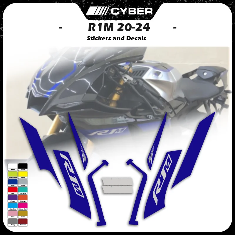 For YAMAHA R1M 2020 2021 2022 2023 2024 YZFR1M 2023 New Motorcycle Fairing Shell Custom Decal Sticker Full Vehicle Sticker