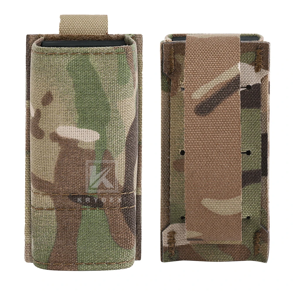 KRYDEX Tactical 9mm Single Pistol Magazine Pouch Mag Holder Duty Belt MOLLE Compatible Hunting Shooting Airsoft Gear