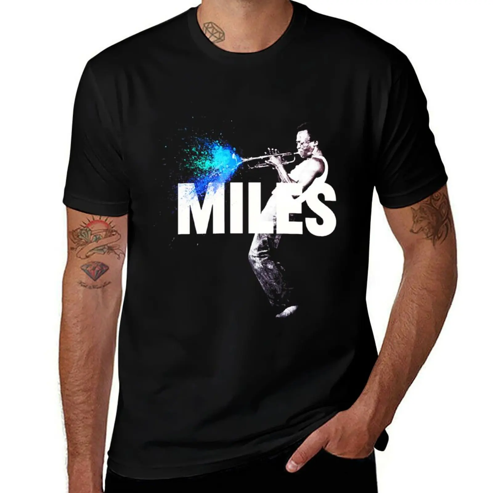 

t man graphic t shirt T-Shirt print shirts t designer Miles-Davis custom Classic shirt