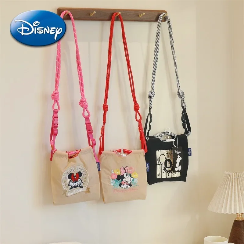 Mickey Mouse Cartoon Embroidered Shopping Bag Fashionable Environmentally Friendly Casual Portable Shoulder Crossbody Trendy