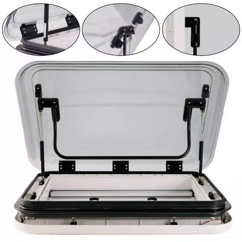 Aluminum alloy RV roof window RV sunroof, suitable for trailer trailer belt