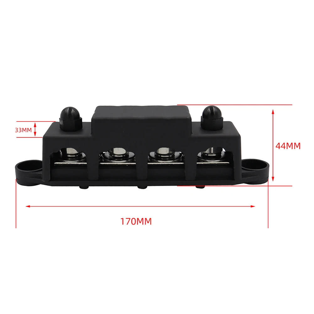 4 Post Power Distribution Block Terminal Screw Bus Bar M8 M10 High Current Wiring Stud Battery Junction Block for RV Ship Car