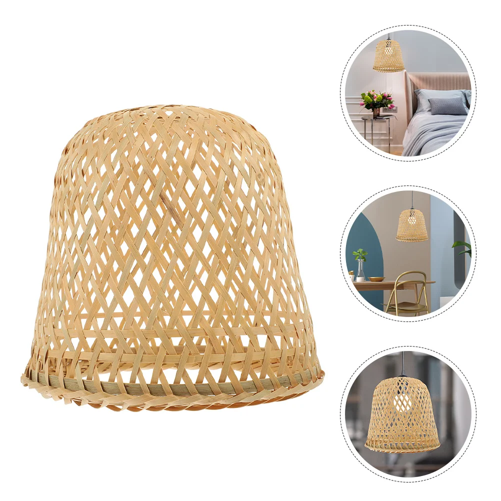 

Bamboo Pendant Lamp Shade Woven Rustic Ceiling Light Cover for Home Hotel Restaurant Hanging Lampshade Pendant Light Shade