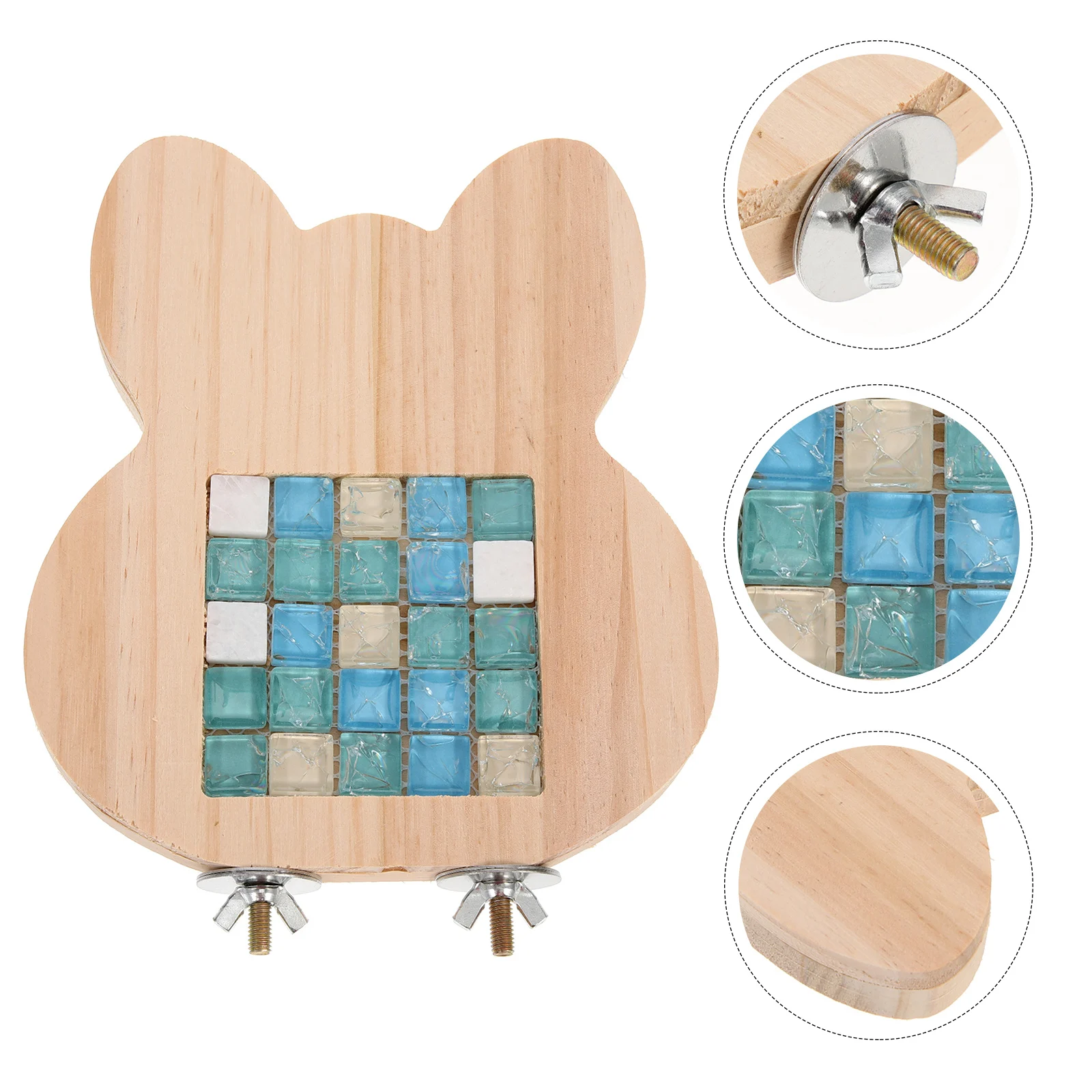 

Hamster Cooling Pad Summer Cage Supply Durable Quartz Wood Cooling Board For Guinea Pig Chinchilla Cat Puppy Rabbit Pet