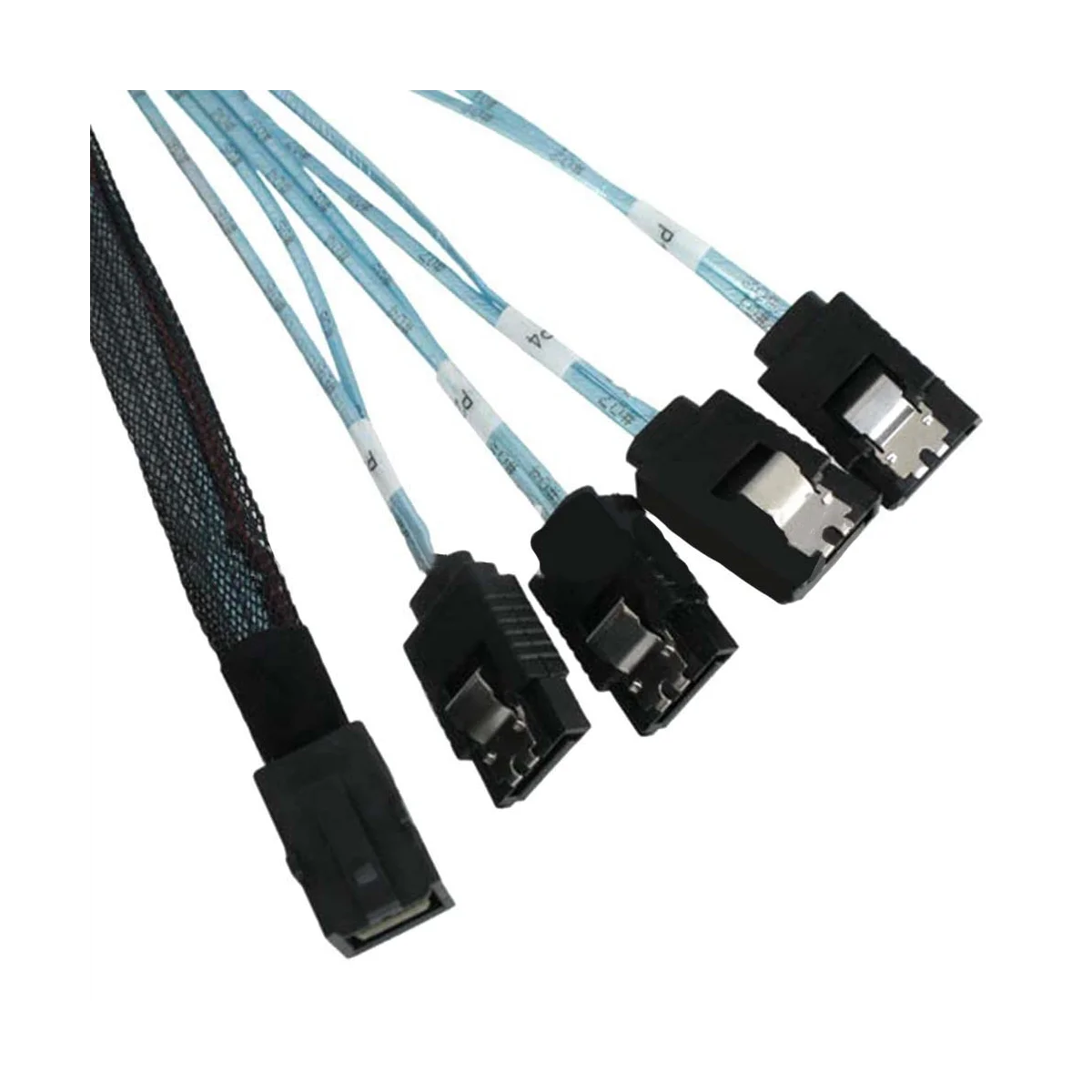 Mini SAS HD36P SFF-8643 to 4XSATA 7P Hard Disk Data Cable Server Transmission Cable Mini SAS Adapter Cable