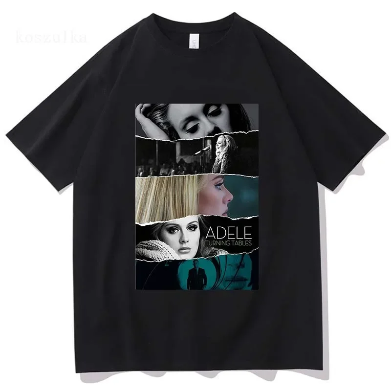 Adele Munich New Album Tour 2024 T Shirts Man Women Retro High Quality Fashion Clothing T-shirt Aesthetic Oversized Cotton Tees