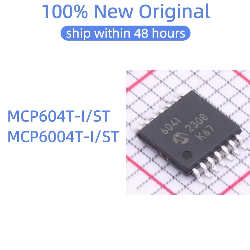 (5-50PCS)MCP604T-I/ST MCP6004T-I/ST MCP604-I/ST MCP6004-I/ST TSSOP-14 100% New original