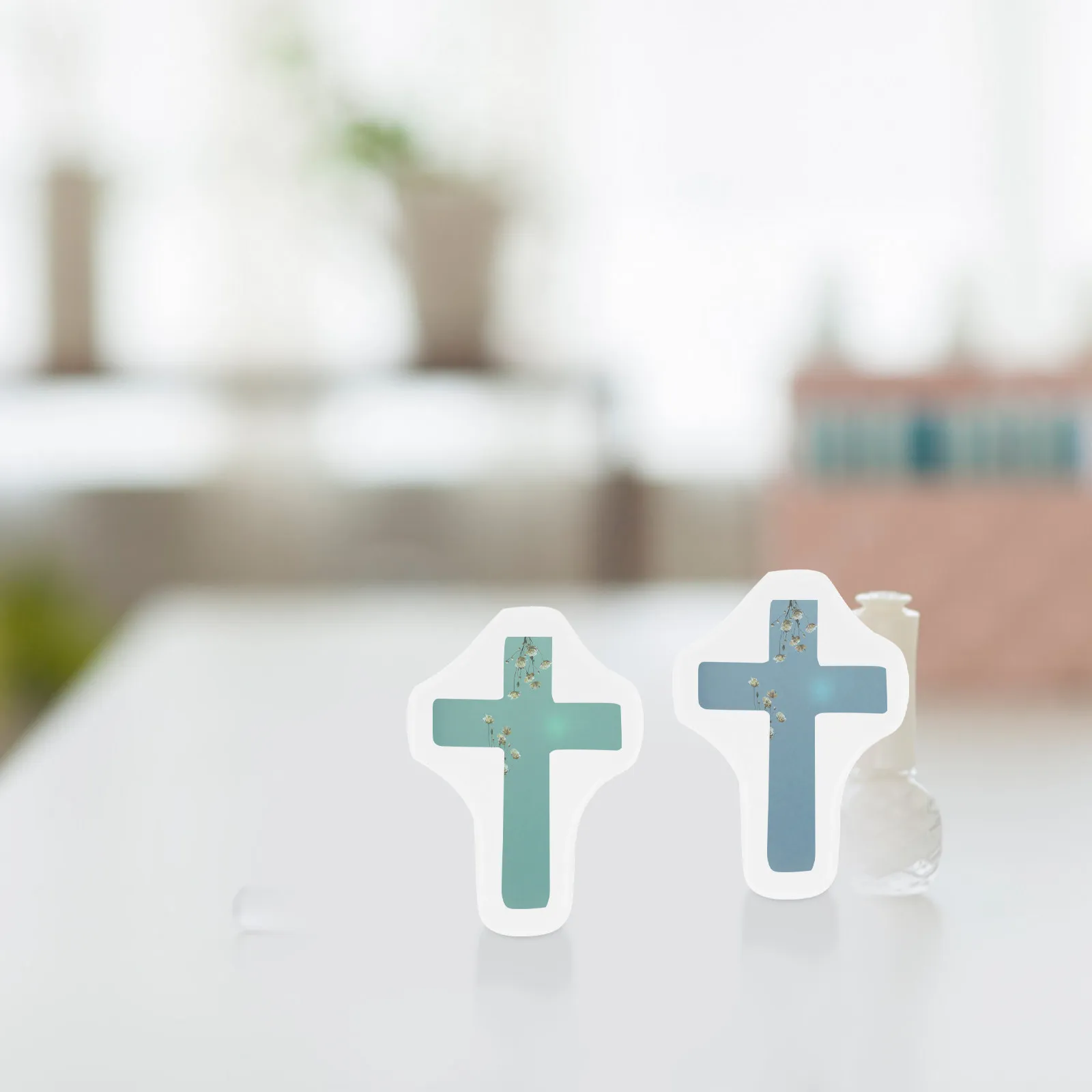 10pcs Silicone Cross Pendant Mold – Food-Safe, Washable, Reusable for Resin, Chocolate, Candy & Cake Crafts