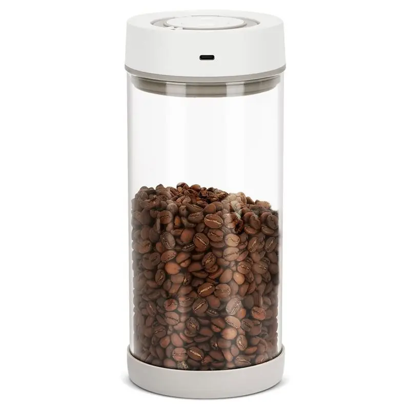 

One-Button Operation Automatic Vacuum Coffee Canister, 1.35L Airtight Storage Container For 18Oz Coffee Beans