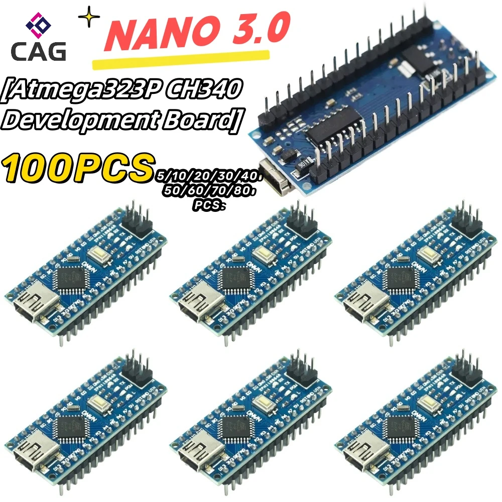 MINI Nano 3.0 USB V3.0 ATmega328P CH340G 5V 16M Module Micro-Controller Board for Arduino 328P CH340C CH340 Atmega328