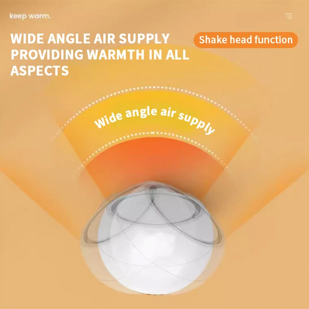 Hot Selling Wholesale Mini Desktop Heater Warmth of the Sun Home Living Room Personal Portable 600W PTC Fan Heater