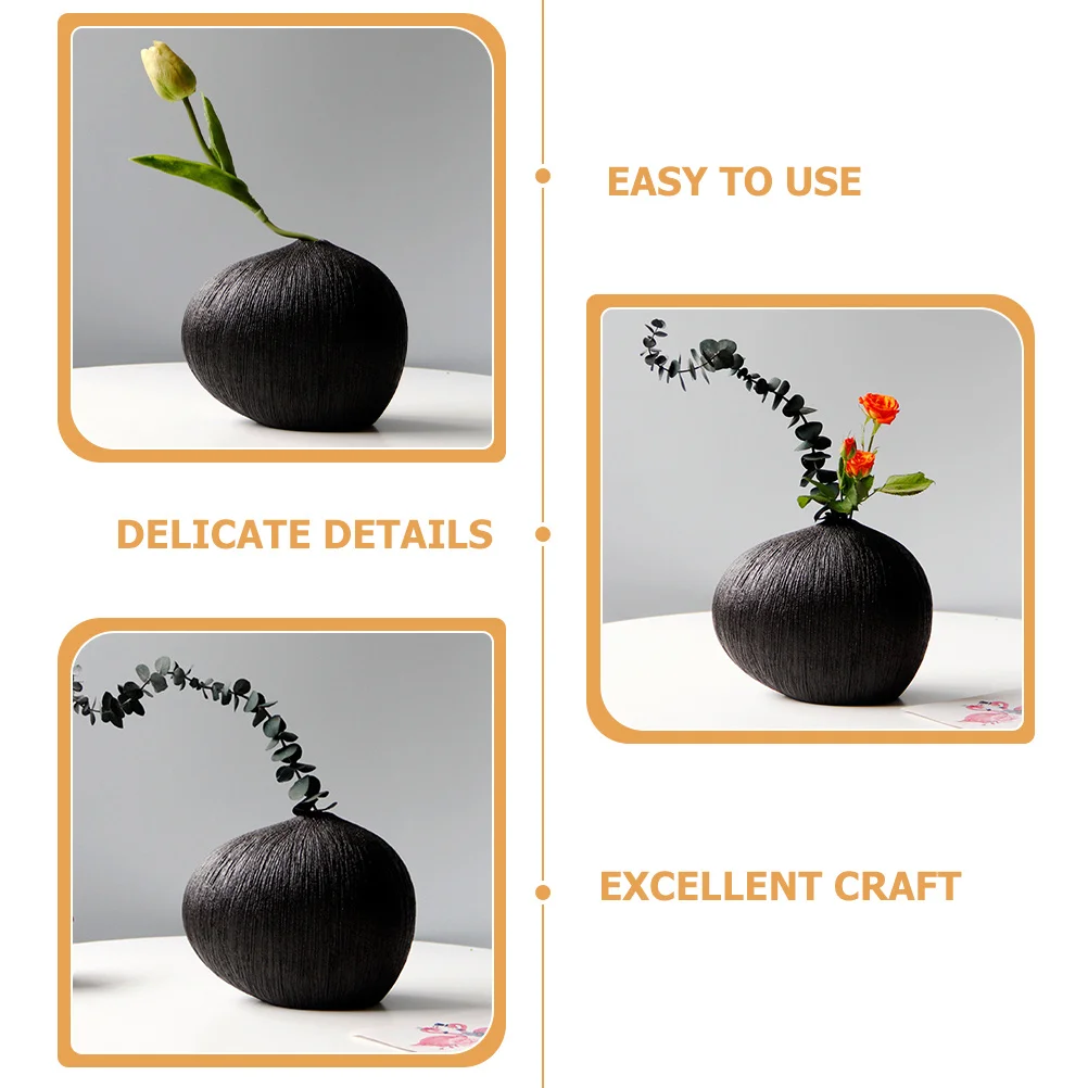 

Ceramic Vase Small Size Flower Holder Stable Flat Bottom Vase for Creative Flower Arrangements Decor Ceramic Vases