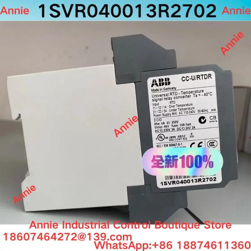 Brand New  Analog signal converter temperature module CC-U/RTDR   1SVR040013R2702