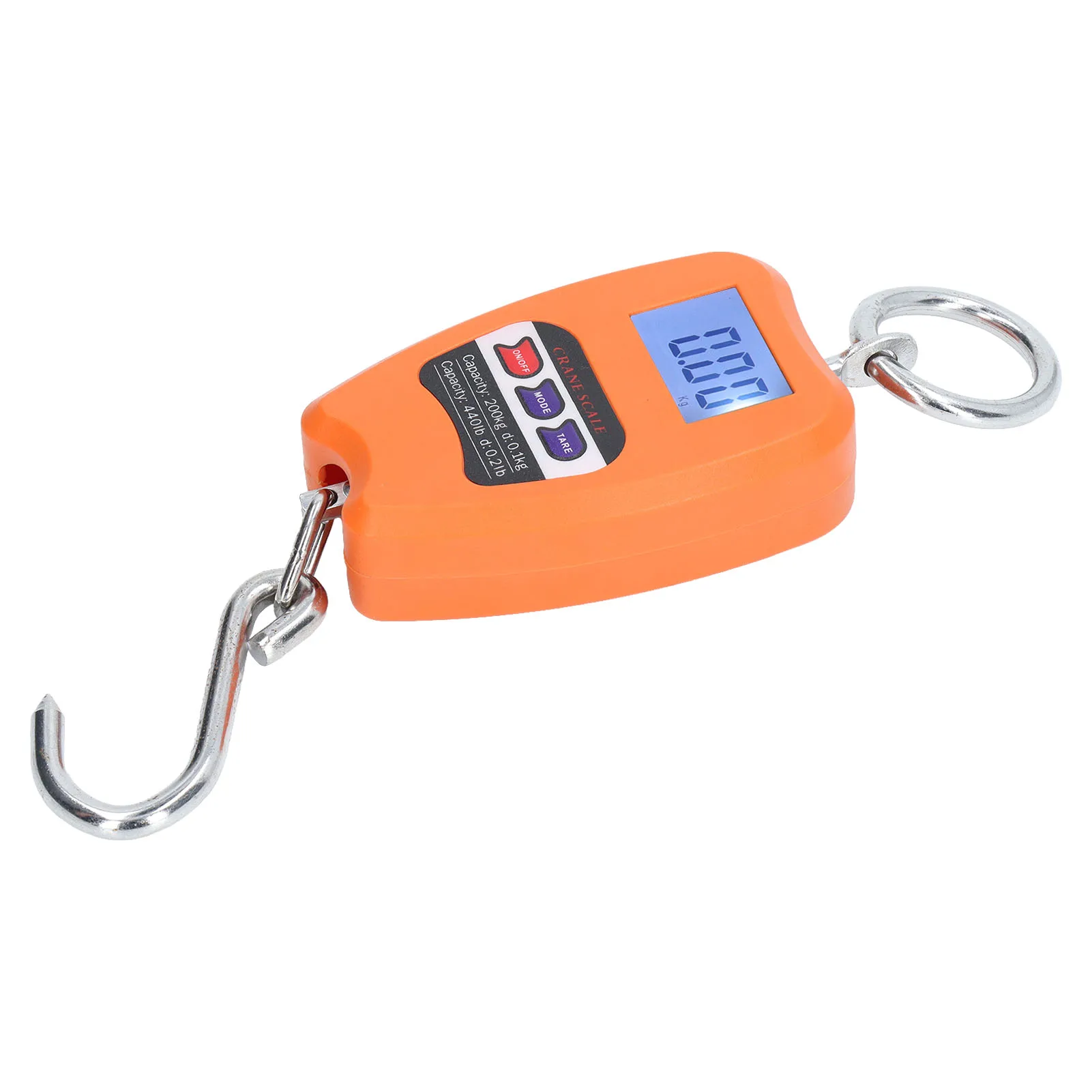 Báscula de peso colgante, rodamiento de carga de 200kg, medición precisa, carcasa de ABS portátil, báscula colgante Digital para taller