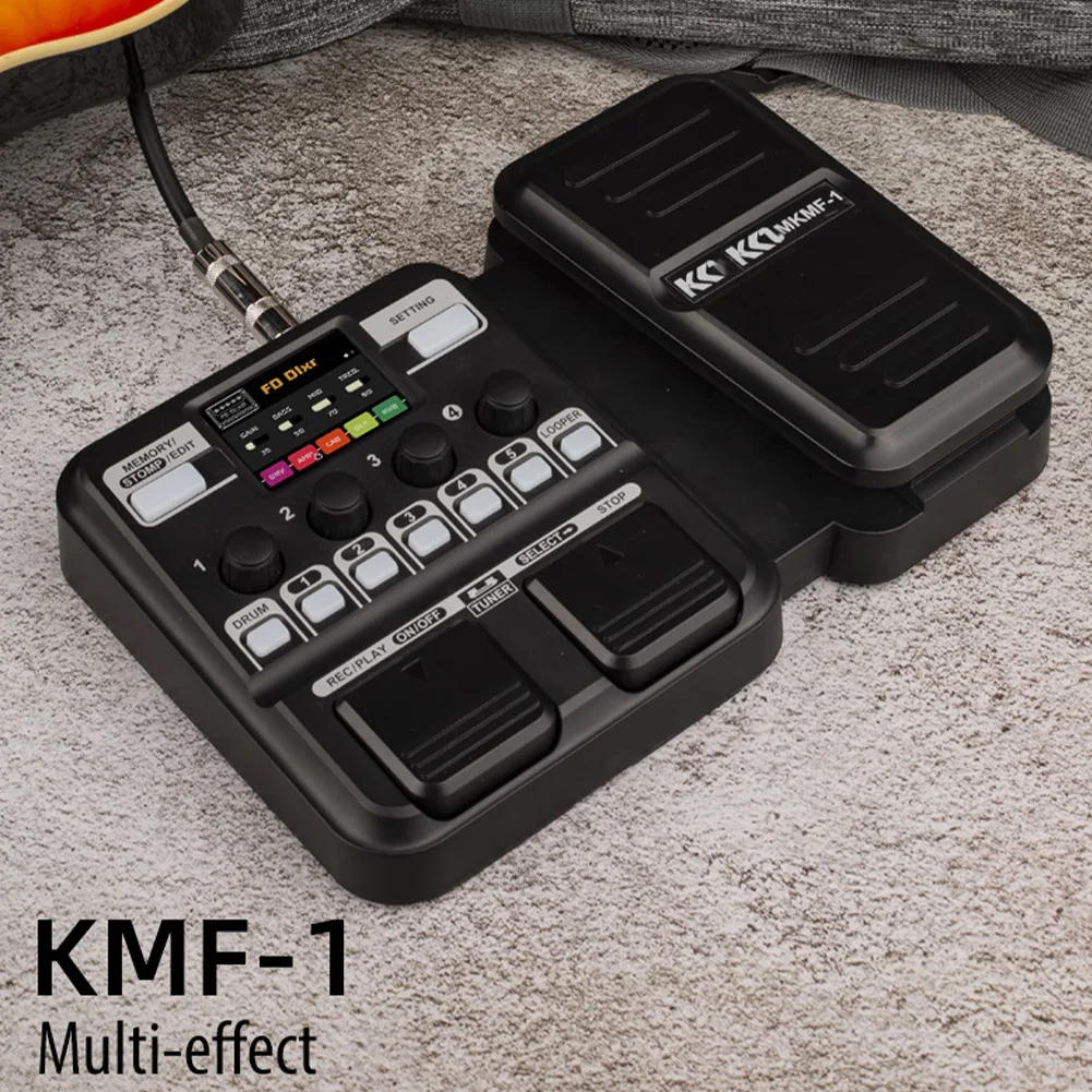 Guitar Amplifier Multi-Effects Processor With 40+ Built-in Effects Music Ambience Multi Mode Pedal Accessories