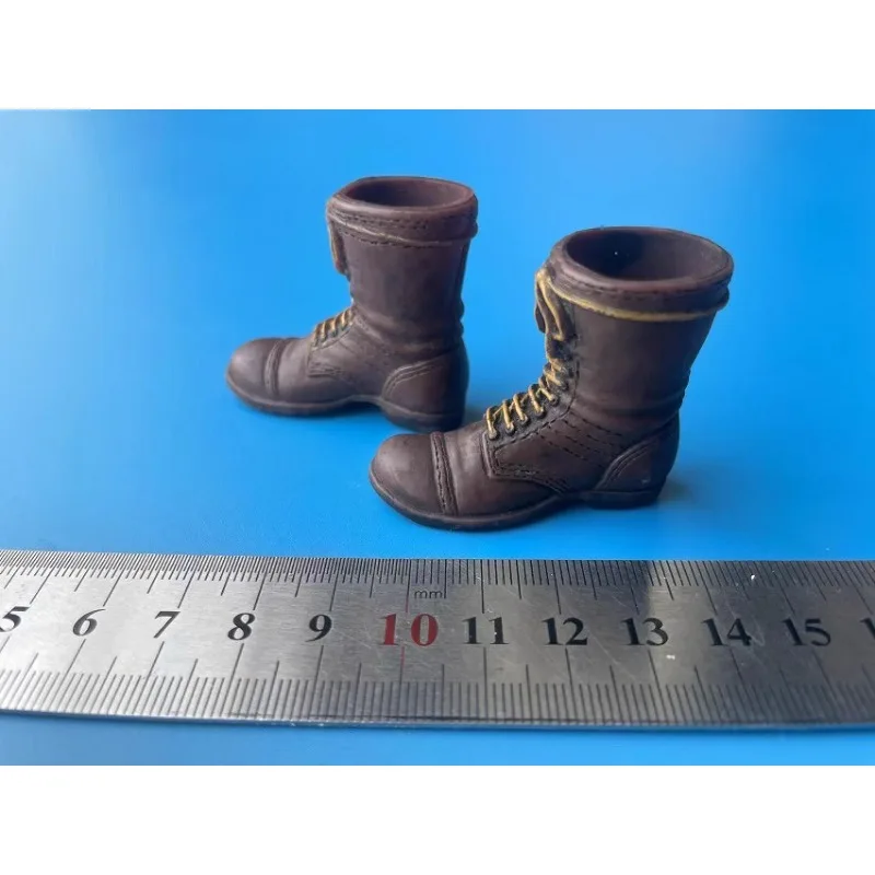 Stiefel im Maßstab 1:6, US-Militärkampfstiefel aus dem Zweiten Weltkrieg, hohle Schuhe, Modell für 12-Zoll-Soldaten-Actionfiguren-Körper