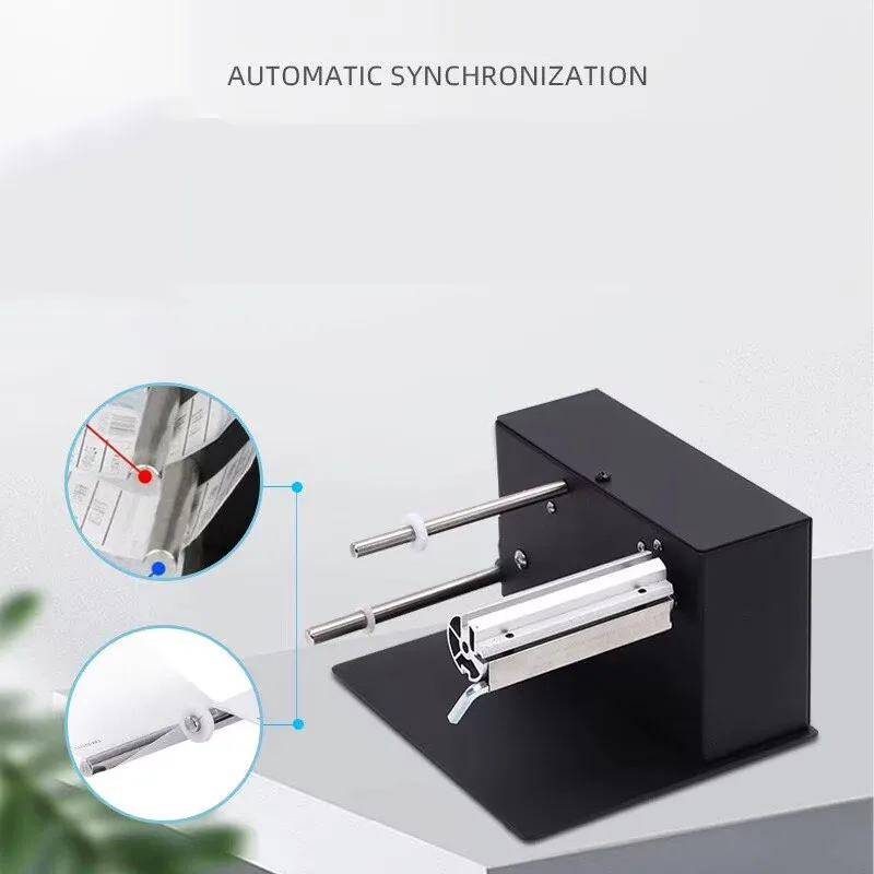 100-240V Automatic Bidirectional Sticker Rewinding Device Self Adhesive Label Roll Rewinder For Barcode Printing Work
