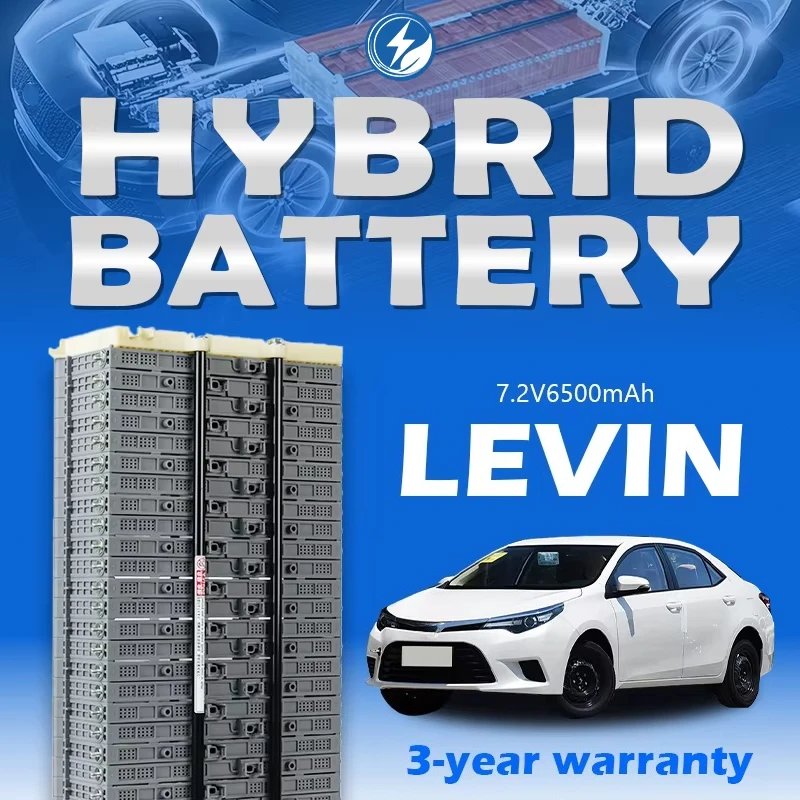 Hybrid Car Battery 7.2V 6500mAh, Lithium Ion Replacement for Toyota  Levin Hybrid, 3-Year 100000KM Warranty