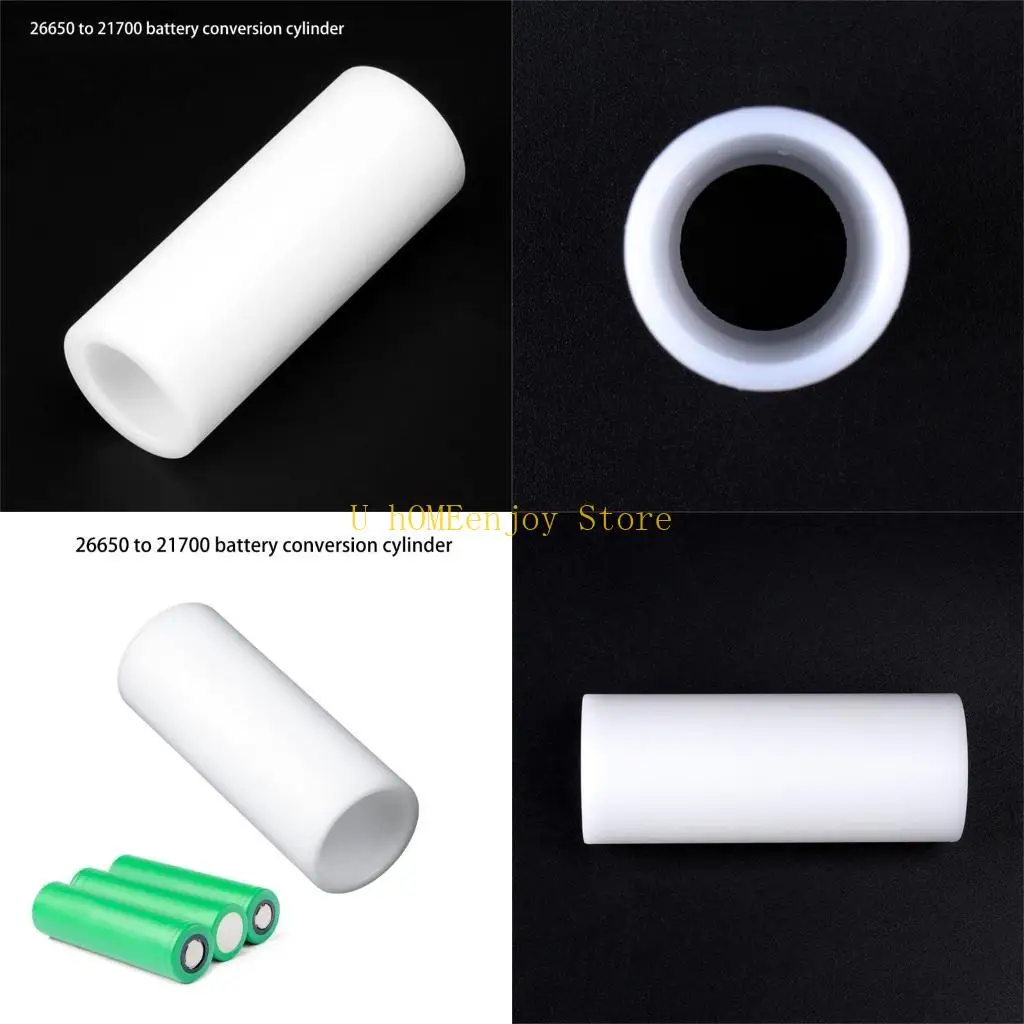 

B0KF 21700 to 26650 Battery Adapter Sleeve Battery Conversion Cylinder Holder Case for Flashlights and Mobile Power Supply