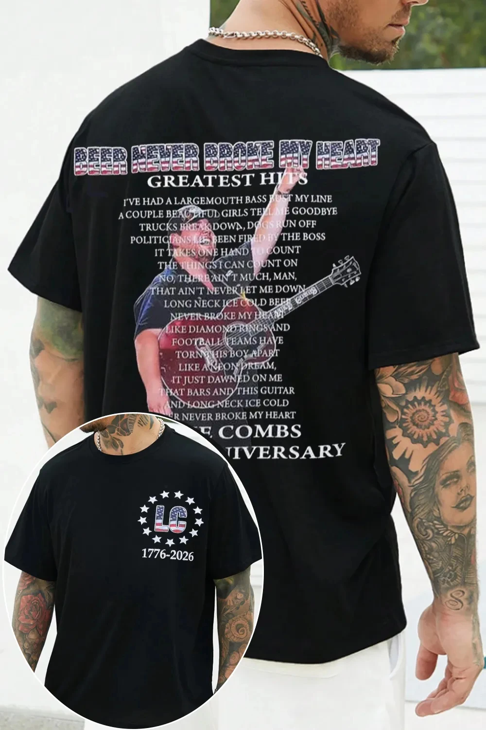 Retro 2026 Luke Combs Graphic TShirt Mens Womens Cotton Tee Summer Casual Short Sleeve Round Neck Clothing Loose Unisex Tops