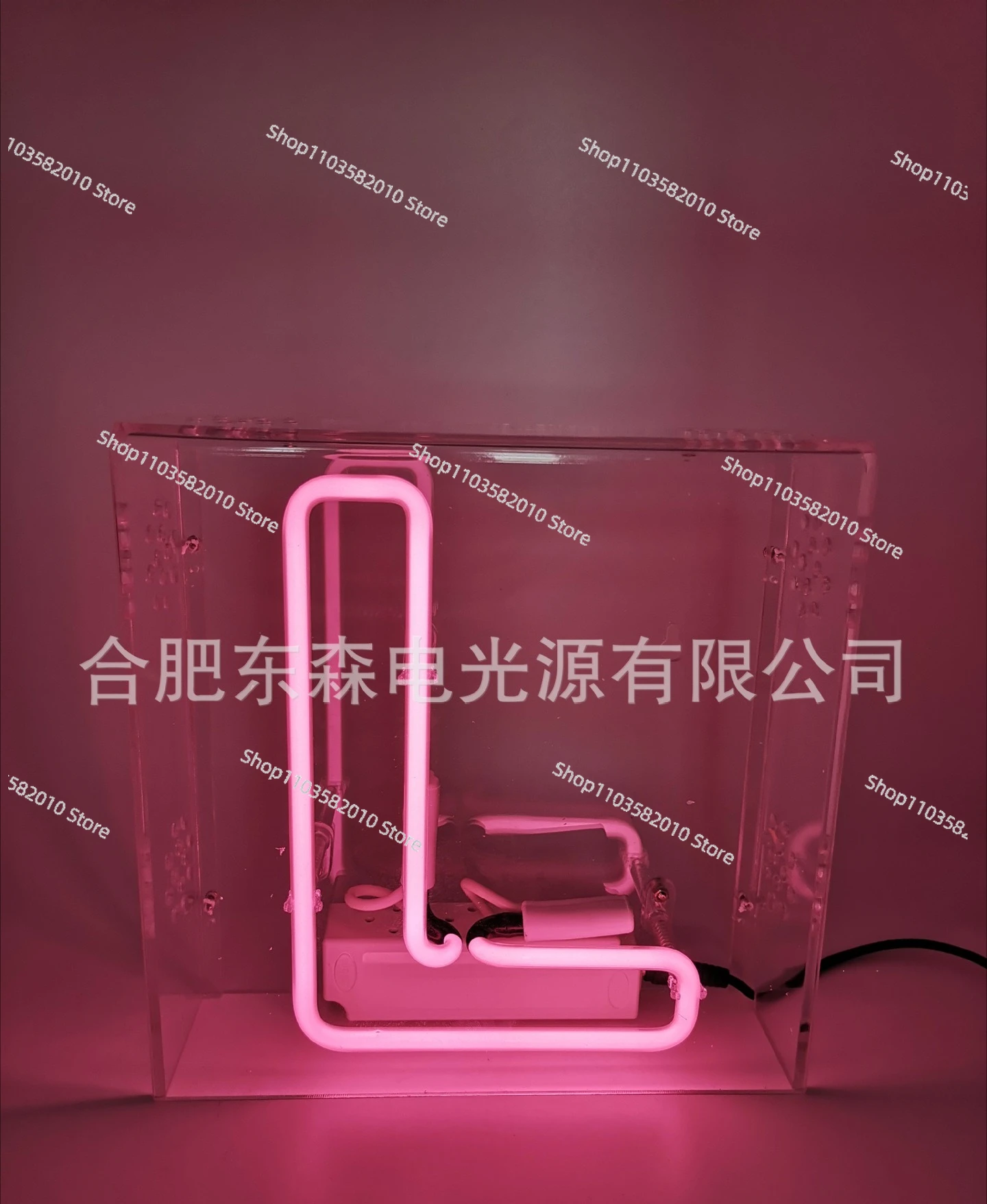 Supply English letter acrylic box neon light (medium size), LOVE letter combination neon light