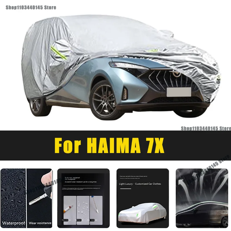 

Full Car Covers Outdoor Sun UV Protection Dust Rain Snow Oxford cover Protective For HAIMA 7X Accessories